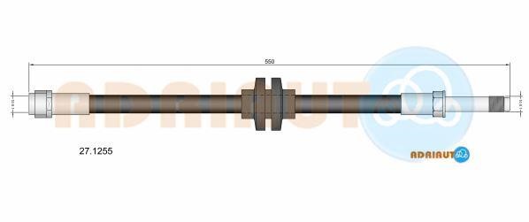 Adriauto 27.1255 Przewód hamulcowy elastyczny 271255: Dobra cena w Polsce na 2407.PL - Kup Teraz!