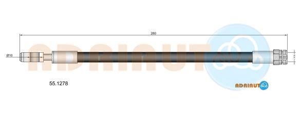 Adriauto 55.1278 Przewód hamulcowy elastyczny 551278: Dobra cena w Polsce na 2407.PL - Kup Teraz!