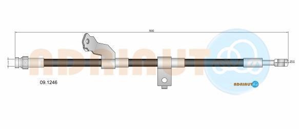 Adriauto 09.1246 Brake Hose 091246: Buy near me in Poland at 2407.PL - Good price!