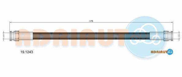 Adriauto 19.1243 Тормозной шланг 191243: Отличная цена - Купить в Польше на 2407.PL!