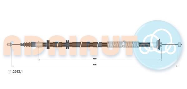 Adriauto 11.0243.1 Трос стояночного тормоза 1102431: Отличная цена - Купить в Польше на 2407.PL!