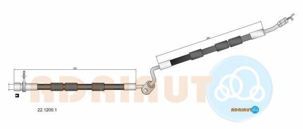 Adriauto 22.1200.1 Тормозной шланг 2212001: Отличная цена - Купить в Польше на 2407.PL!