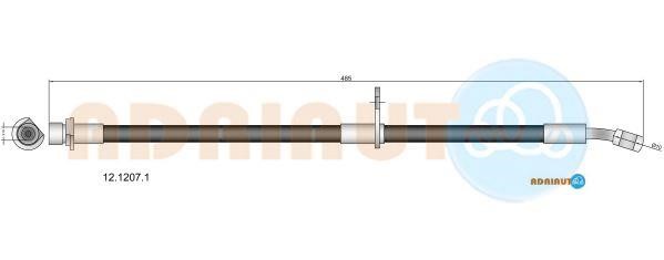 Adriauto 12.1207.1 Гальмівний шланг 1212071: Приваблива ціна - Купити у Польщі на 2407.PL!