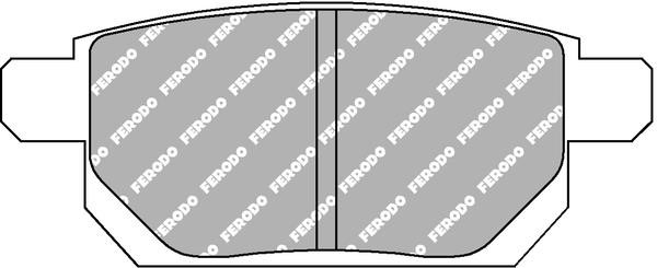 Ferodo FCP4430H Гальмівні колодки FERODO DS2500, комплект FCP4430H: Приваблива ціна - Купити у Польщі на 2407.PL!