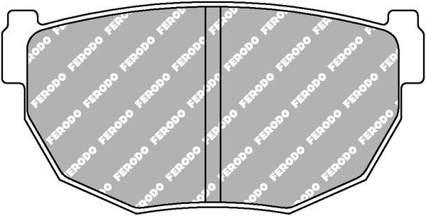 Ferodo FCP484H Тормозные колодки дисковые FERODO DS2500, комплект FCP484H: Отличная цена - Купить в Польше на 2407.PL!