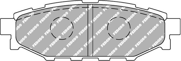 Ferodo FCP1947H Тормозные колодки дисковые FERODO DS2500, комплект FCP1947H: Отличная цена - Купить в Польше на 2407.PL!