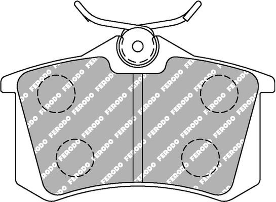 Ferodo FCP1491W Brake Pad Set, disc brake FCP1491W: Buy near me at 2407.PL in Poland at an Affordable price!