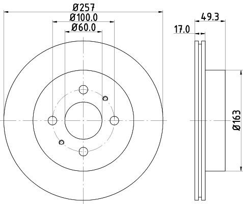 Nisshinbo ND9005K Диск гальмівний передній вентильований ND9005K: Купити у Польщі - Добра ціна на 2407.PL!