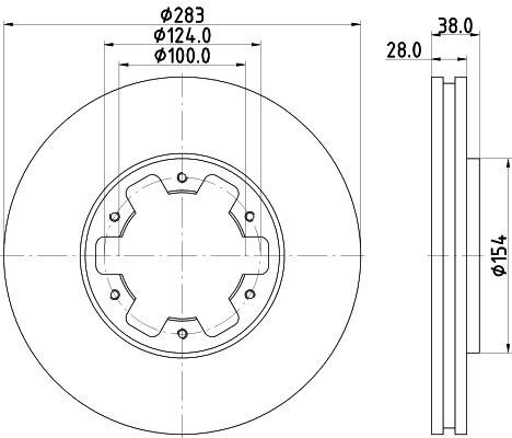 Nisshinbo ND2043K Гальмівний диск ND2043K: Приваблива ціна - Купити у Польщі на 2407.PL!