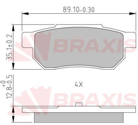 Braxis AA0633 Тормозные колодки дисковые, комплект AA0633: Купить в Польше - Отличная цена на 2407.PL!