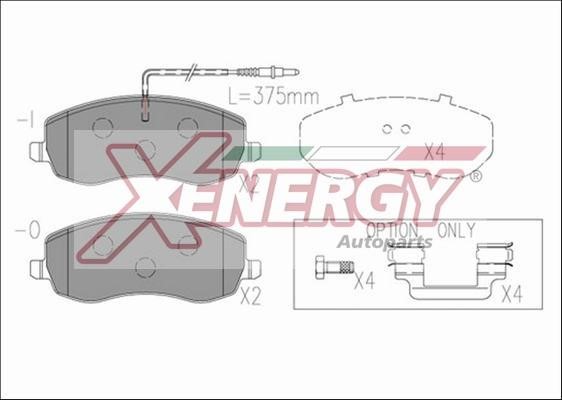 Xenergy X41237 Тормозные колодки дисковые, комплект X41237: Отличная цена - Купить в Польше на 2407.PL!