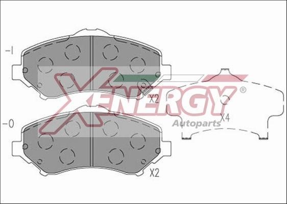 Xenergy X41265 Тормозные колодки дисковые, комплект X41265: Отличная цена - Купить в Польше на 2407.PL!