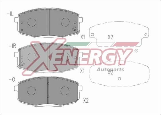 Xenergy X41216 Brake Pad Set, disc brake X41216: Buy near me in Poland at 2407.PL - Good price!