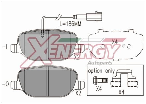 Xenergy X41203 Тормозные колодки дисковые, комплект X41203: Отличная цена - Купить в Польше на 2407.PL!