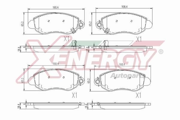 Xenergy X40771 Гальмівні колодки, комплект X40771: Приваблива ціна - Купити у Польщі на 2407.PL!