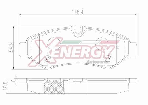 Xenergy X41408 Гальмівні колодки, комплект X41408: Приваблива ціна - Купити у Польщі на 2407.PL!