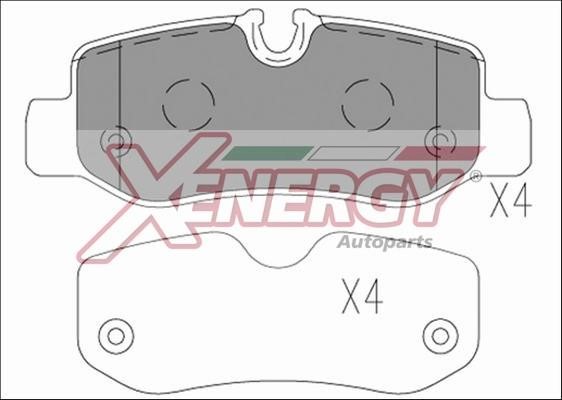 Xenergy X41264 Klocki hamulcowe, zestaw X41264: Dobra cena w Polsce na 2407.PL - Kup Teraz!