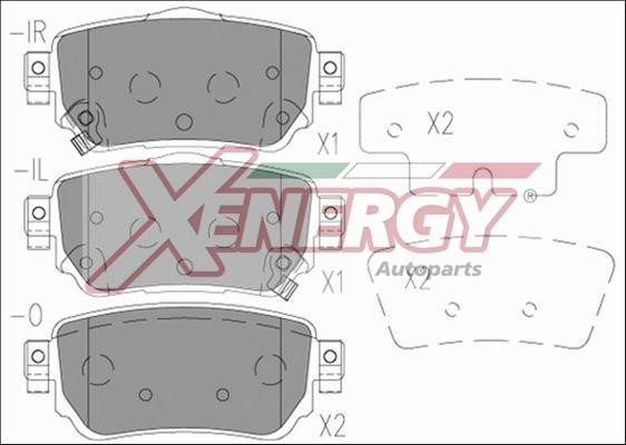 Xenergy X41277 Тормозные колодки дисковые, комплект X41277: Отличная цена - Купить в Польше на 2407.PL!