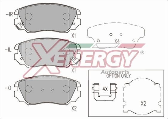 Xenergy X41240 Brake Pad Set, disc brake X41240: Buy near me in Poland at 2407.PL - Good price!
