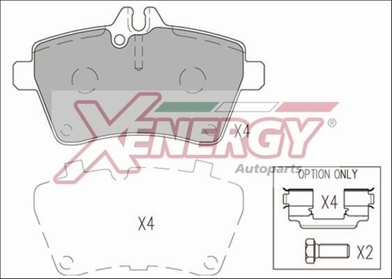 Xenergy X41188 Brake Pad Set, disc brake X41188: Buy near me at 2407.PL in Poland at an Affordable price!