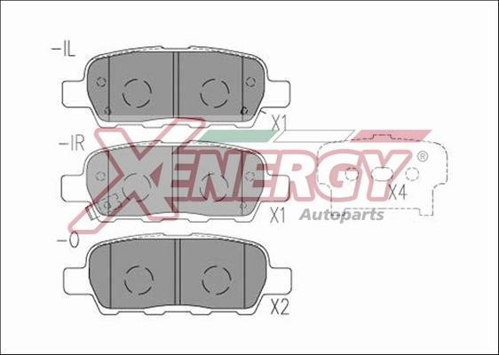 Xenergy X41192 Brake Pad Set, disc brake X41192: Buy near me in Poland at 2407.PL - Good price!