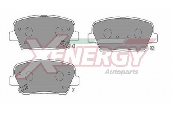 Xenergy X41353 Тормозные колодки дисковые, комплект X41353: Отличная цена - Купить в Польше на 2407.PL!