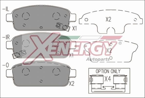 Xenergy X41166 Гальмівні колодки, комплект X41166: Приваблива ціна - Купити у Польщі на 2407.PL!