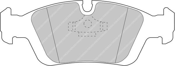 Ferodo FDS 725 Brake Pad Set, disc brake FDS725: Buy near me at 2407.PL in Poland at an Affordable price!