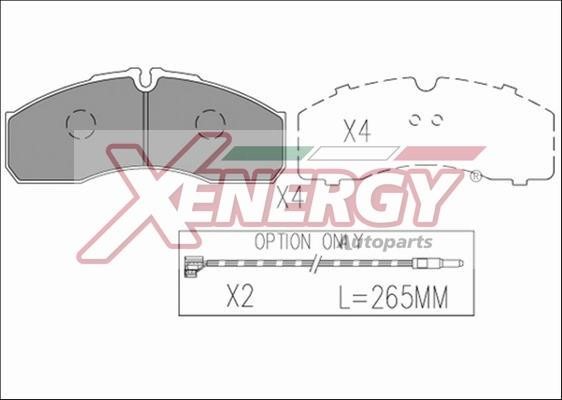 Xenergy X41262 Klocki hamulcowe, zestaw X41262: Dobra cena w Polsce na 2407.PL - Kup Teraz!