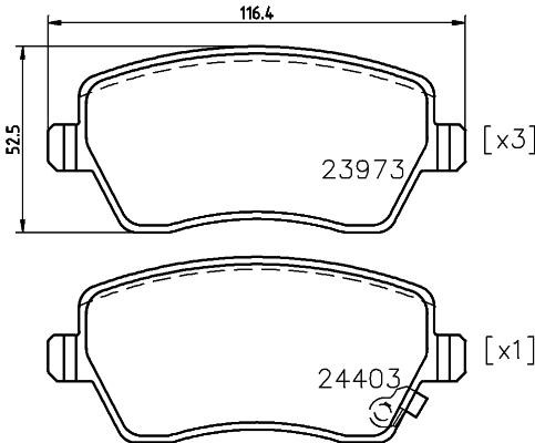 Nisshinbo NP9004 Brake Pad Set, disc brake NP9004: Buy near me in Poland at 2407.PL - Good price!