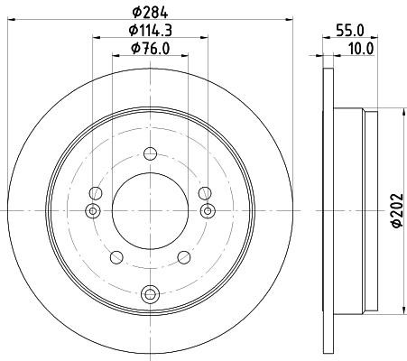 Nisshinbo ND6058K Brake disk ND6058K: Buy near me in Poland at 2407.PL - Good price!