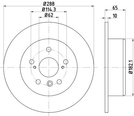 Nisshinbo ND1014K Brake disk ND1014K: Buy near me in Poland at 2407.PL - Good price!