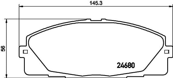 Nisshinbo NP1059 Scheibenbremsbeläge, Set NP1059: Kaufen Sie zu einem guten Preis in Polen bei 2407.PL!