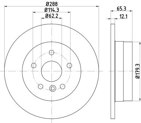 Nisshinbo ND1061K Brake disk ND1061K: Buy near me in Poland at 2407.PL - Good price!