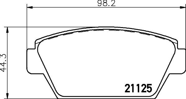 Nisshinbo NP3031 Brake Pad Set, disc brake NP3031: Buy near me in Poland at 2407.PL - Good price!