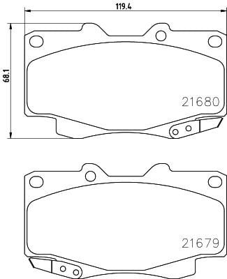 Nisshinbo NP1075SC Brake Pad Set, disc brake NP1075SC: Buy near me in Poland at 2407.PL - Good price!