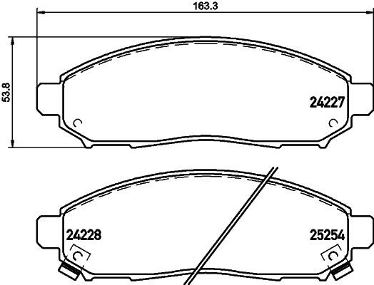 Nisshinbo NP2082SC Brake Pad Set, disc brake NP2082SC: Buy near me at 2407.PL in Poland at an Affordable price!