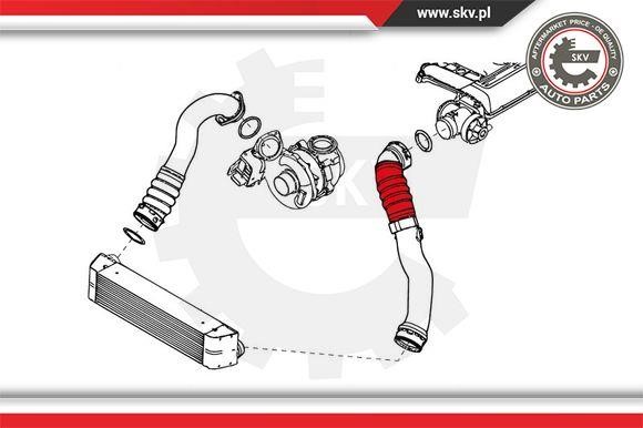 Патрубок интеркулера Esen SKV 24SKV696