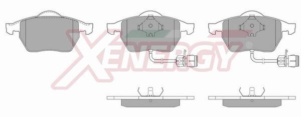 Xenergy X40483 Brake Pad Set, disc brake X40483: Buy near me in Poland at 2407.PL - Good price!