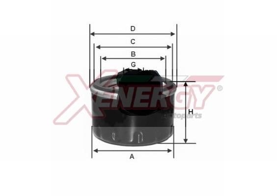Xenergy X1537500 Oil Filter X1537500: Buy near me in Poland at 2407.PL - Good price!