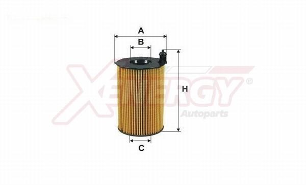 Xenergy X1596507 Масляный фильтр X1596507: Отличная цена - Купить в Польше на 2407.PL!