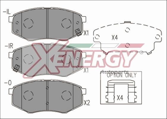 Xenergy X41228 Гальмівні колодки, комплект X41228: Приваблива ціна - Купити у Польщі на 2407.PL!