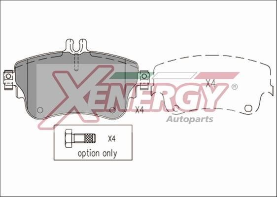 Xenergy X41191 Тормозные колодки дисковые, комплект X41191: Отличная цена - Купить в Польше на 2407.PL!