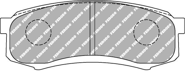 Ferodo FCP1021H Гальмівні колодки FERODO DS2500, комплект FCP1021H: Купити у Польщі - Добра ціна на 2407.PL!