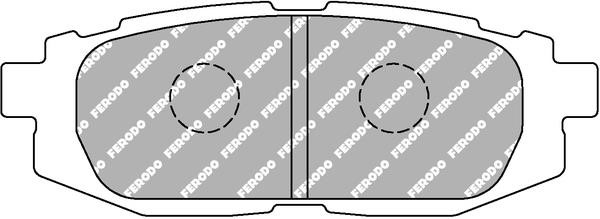 Ferodo FCP4187H Тормозные колодки дисковые FERODO DS2500, комплект FCP4187H: Отличная цена - Купить в Польше на 2407.PL!