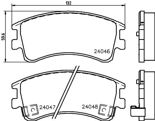 Nisshinbo NP5007 Brake Pad Set, disc brake NP5007: Buy near me in Poland at 2407.PL - Good price!