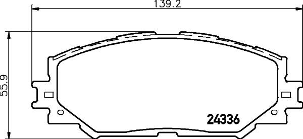 Nisshinbo NP1019 Brake Pad Set, disc brake NP1019: Buy near me in Poland at 2407.PL - Good price!