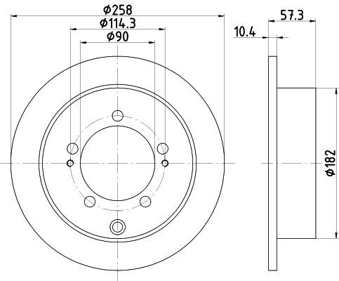 Nisshinbo ND3026K Tarcza hamulcowa ND3026K: Dobra cena w Polsce na 2407.PL - Kup Teraz!