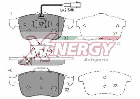 Xenergy X41230 Brake Pad Set, disc brake X41230: Buy near me in Poland at 2407.PL - Good price!