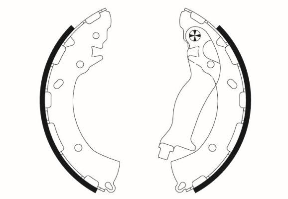 Nisshinbo NS6013 Brake shoe set NS6013: Buy near me at 2407.PL in Poland at an Affordable price!